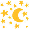 Moon stars