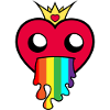 Rainbow heart! Gift idea!