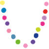 Happy confetti chain