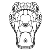 Viper snake Geometric