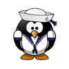 Penguin with anchor