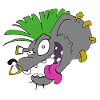 Evil punk mouse