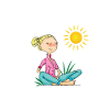 Girl, relax and sun