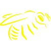 Bee in yellow (drawing)