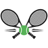 Crossed tennis rackets