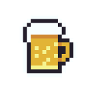 Pixel beer mug