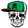 Old School Skull Baseball Cap