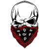 Crâne bandana écharpe pirate