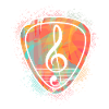 Clef treble clef guitar plectrum