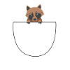 Waschbär Bauchtasche Süß Geschenkidee