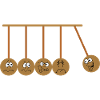 Newton pendulum physics