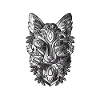 Fuchs Mit Schwarz Weiss Schattiernung