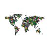 Geometric world map
