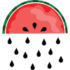 raining watermelon