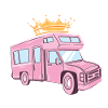 Pink Camper / Female Camper / Camper / Pink