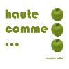 high as 3 apples