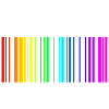 Regenbogen Barcode bunt Geschenk Idee