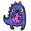 Dino loves biscuits