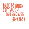 sporty beer drinker