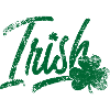 Irish Brush Script with Shamrock