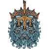 King trident skull