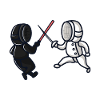Fencing, fencing, foil