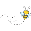 Bee flying summer gift