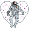Outer space heart