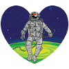 Weltraum Herz