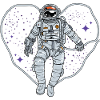 Outer space heart