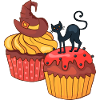 Gâteau au muffin Halloween