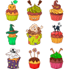 Gâteau au muffin Halloween