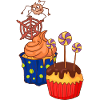 Gâteau au muffin Halloween