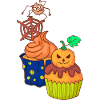 Gâteau au muffin Halloween