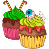 Gâteau au muffin Halloween