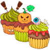 Gâteau au muffin Halloween