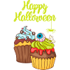 Gâteau au muffin Halloween
