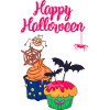 Gâteau au muffin Halloween