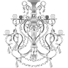 Lustre - noir et blanc