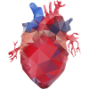 Heart low poly