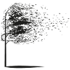 Arbre feuilles automne cadeau noir