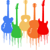 Bunte Gitarren