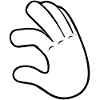 Hand Low | Black / White