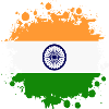 India stain blot/flag gift Asia
