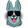 Deutscher Schäferhund Retro