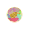 Bird circle neon gold