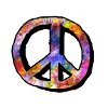 Buntes Peace Symbol