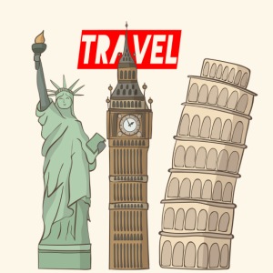 Travel New York, London, Pisa