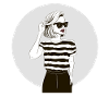 Fille de mode modèle
