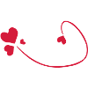 red hearts